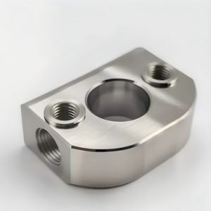 stainless steel mounting part with brushed finish